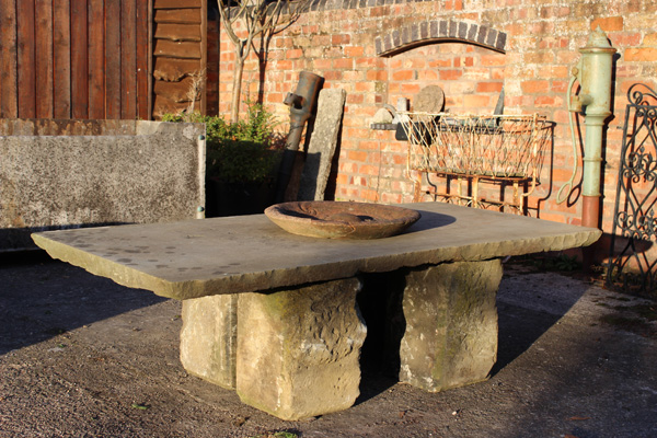 Large Yorkshire Stone Patio Table