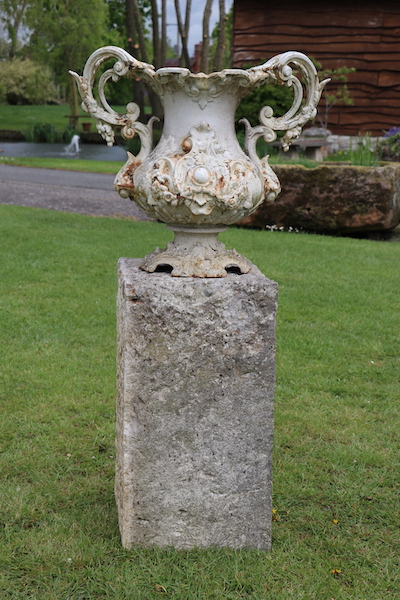 Antique garden urn