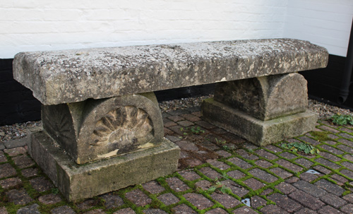 Stone garden seat