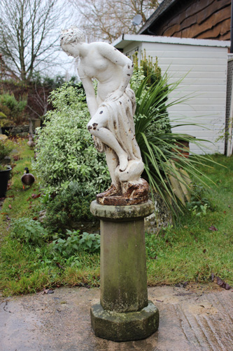 Statue on a stone pedestal - 19th century