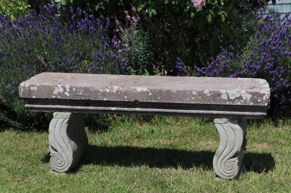 Simple Carved Stone Seat (Stk No.3875)