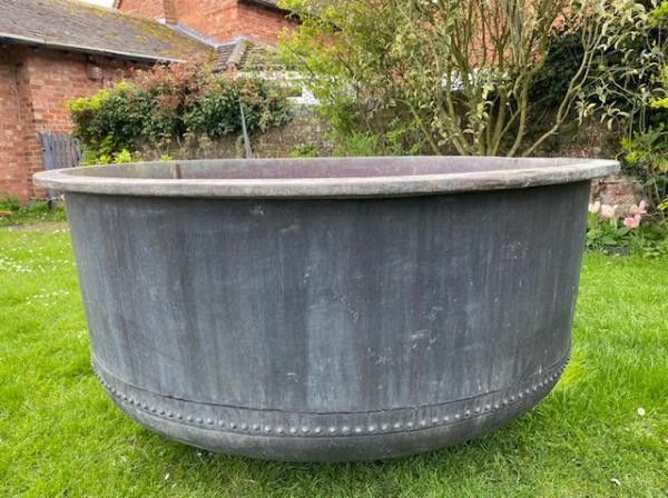 X Large Riveted Copper Cheese Vat (Stk No. 4153)