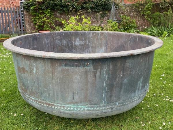 X Large Copper Cheese Vat (Stk No.4154)