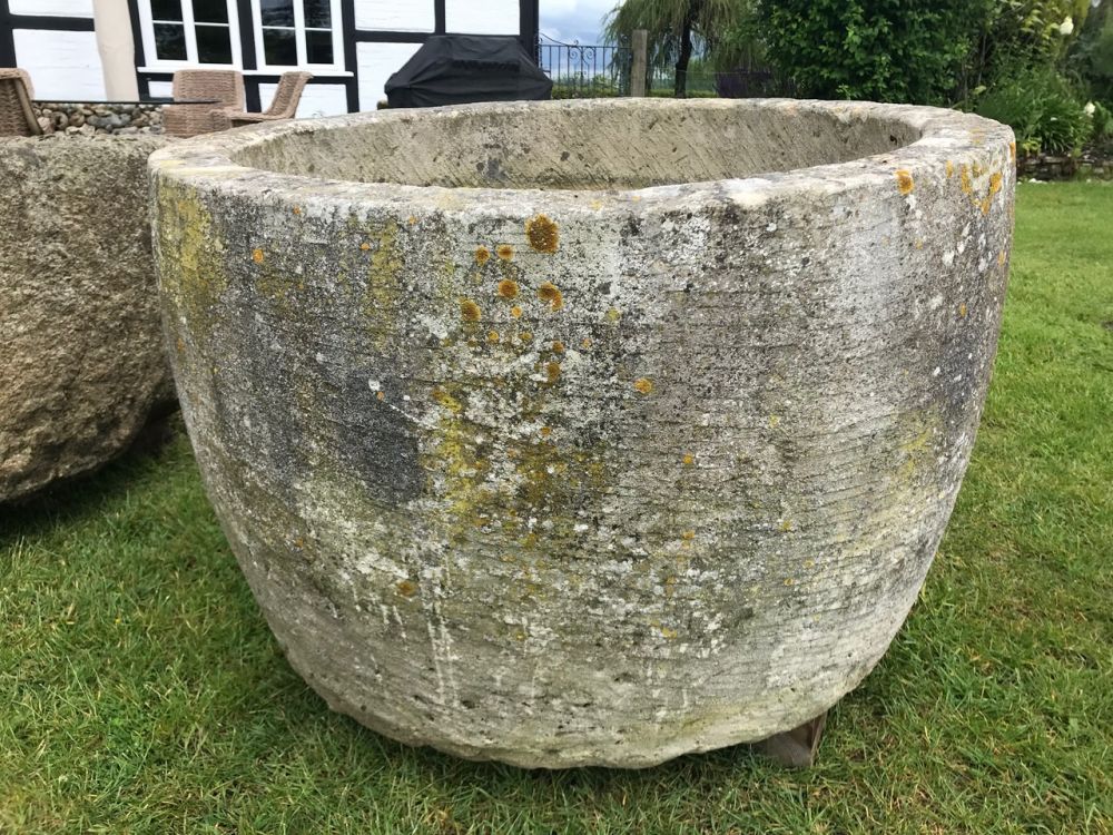 X Large Round Limestone Trough (Stk No.3755)