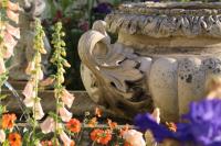 Large Buff Coloured Highly Decorative Pulham Urn (Stk No.3373)