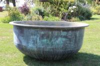 X Large Copper Cheese Vat Green (Stk No.3879)