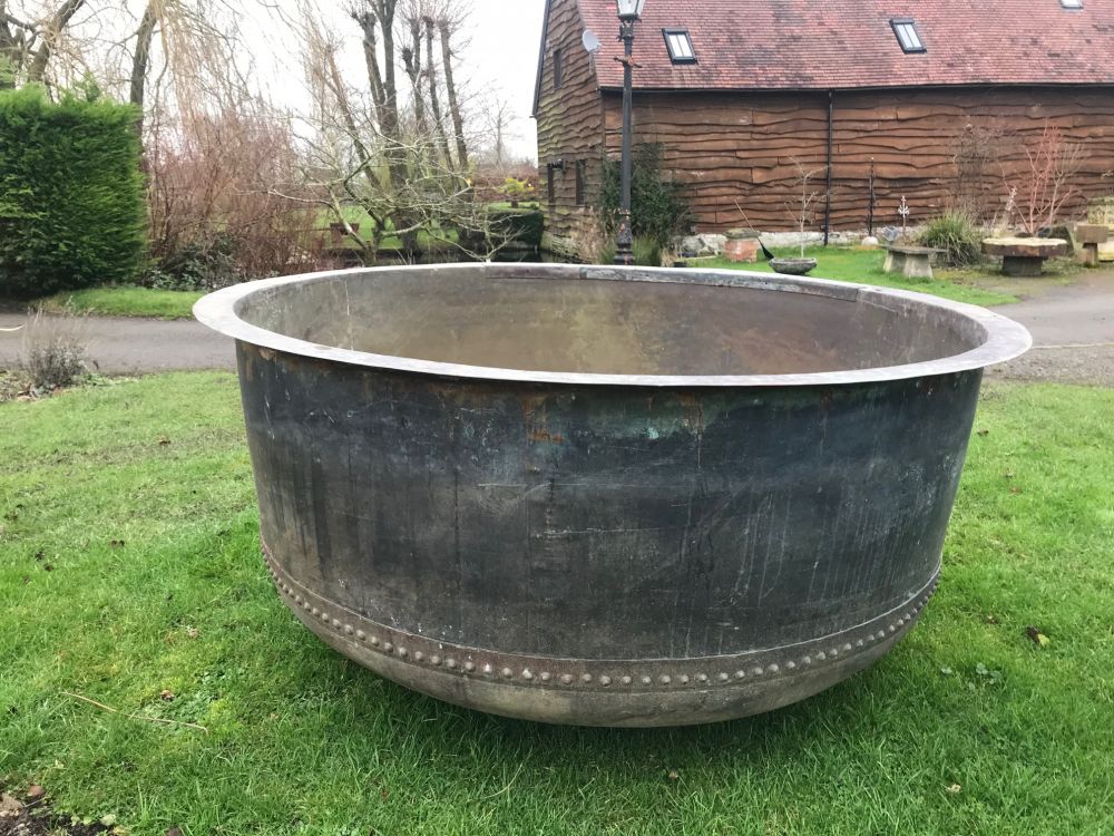 X Large Riveted Copper Cheese Vat (Stk No.3807)