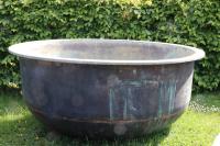 X Large Copper Cheese Vat - smooth sided (Stk No.3805)