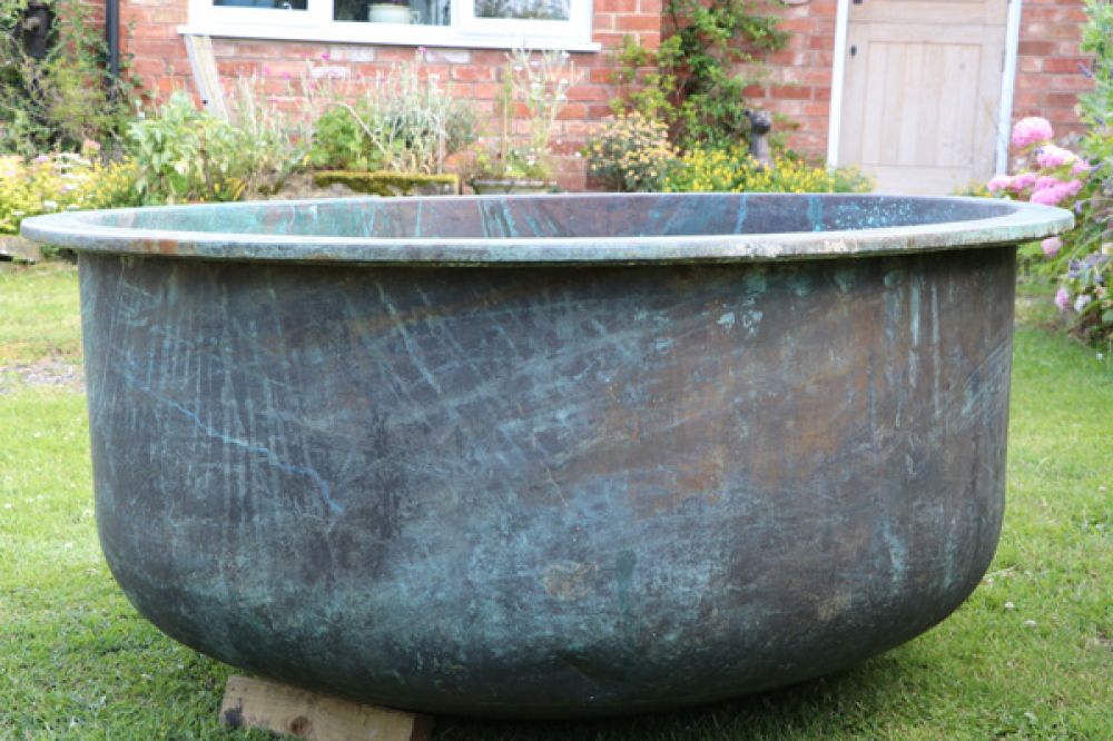 RESERVED Large Copper Cheese Vat (Stk No.3767)