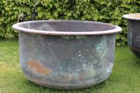 Large Round Riveted Copper Vat (Stk No.3817)