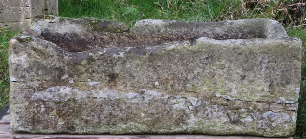 Simple Rectangular Stone Trough (Stk No.3793)