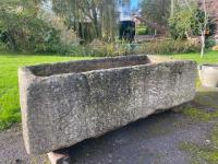 Large 16th C Yorkshire Limestone Trough (Stk No. 4134)
