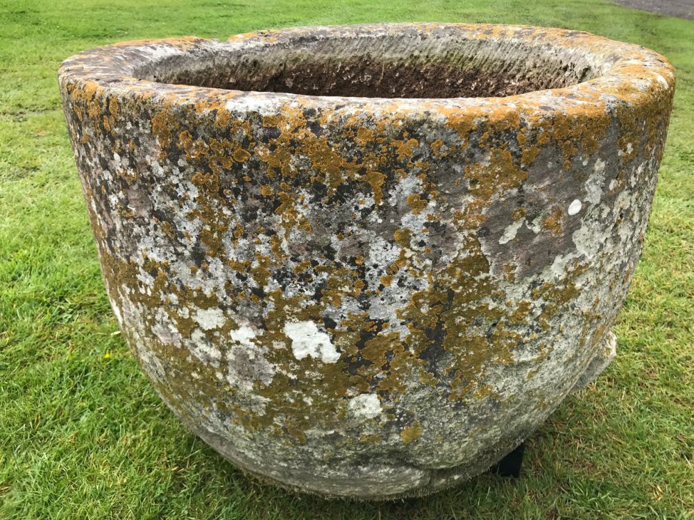 Large Round Limestone Trough (Stk No. 3756)