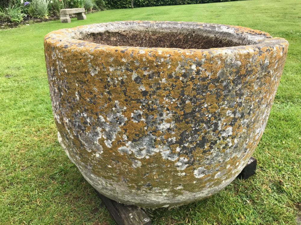 Large Round Limestone Trough (Stk No. 3756)