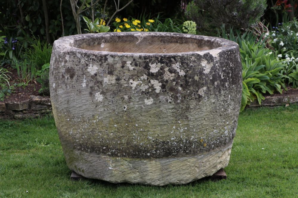X Large Round Limestone Trough (Stk No. 3833)