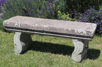 Simple Carved Stone Seat (Stk No.3875)