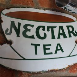 S O L D  Nectar Tea - Original Enamel Sign (Stk No. 3029)