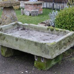 SOLD Large Stone Sink on Stone Bases (Stk No.3163)