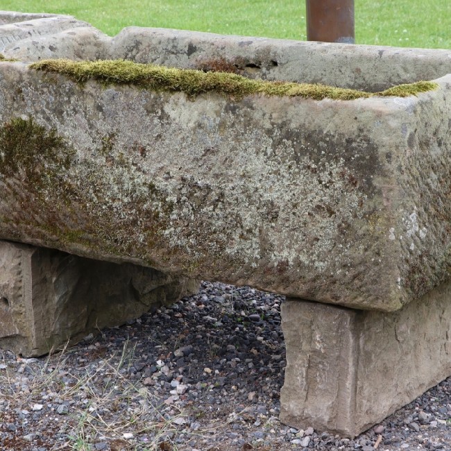 Rectangular Yorkshire Stone Trough on bases (Stk No.3764)