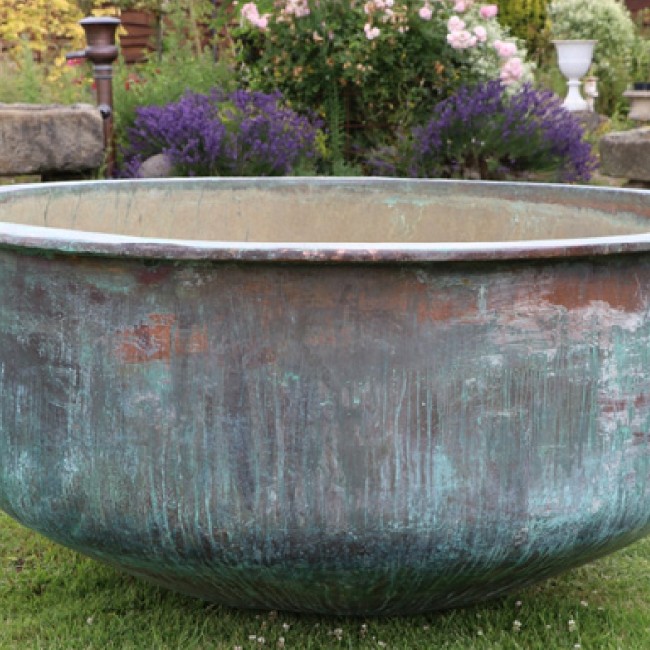 RESERVED X Large Copper Cheese Vat (Stk No.3768)