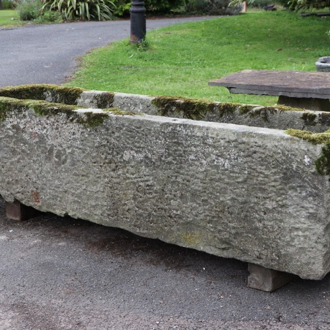 Large Long and Narrow Yorkshire Stone Trough (Stk No. 3781)