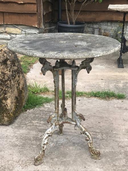 19th Century Trio Pedestal Marble Topped Table (Stk No.3868)