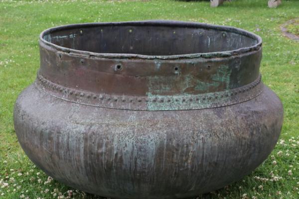 RESERVED Shaped Copper Cheese Vat - Medium Sized (Stk No.3882)