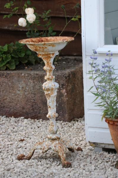 SOLD 19th Century Cast Iron Simple Bird Bath (Stk No.3887)