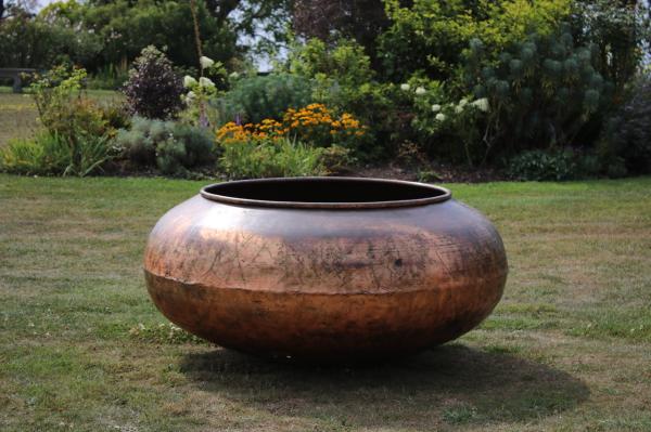 RESERVED X Large Copper Chocolate Pot Shiny (Stk No.3890)