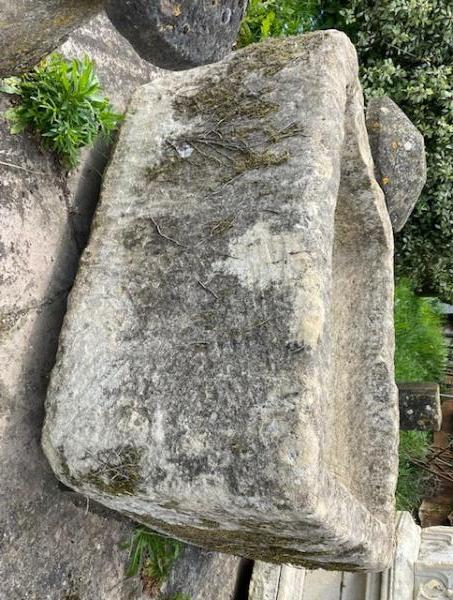 Large Pale Limestone Trough (Stk No.3915)