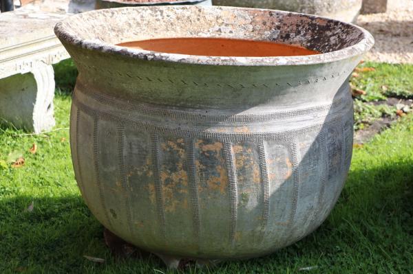 SOLD 19th Century French Stoneware Washpot (Stk No.3918)