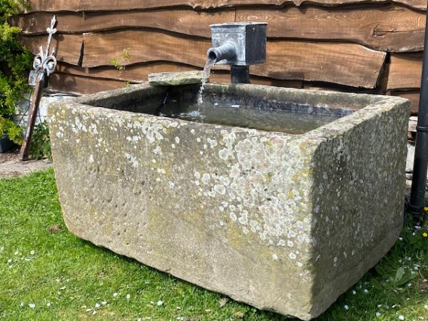 Large, Deep Rectangular Sandstone Trough (Stk No.3924)