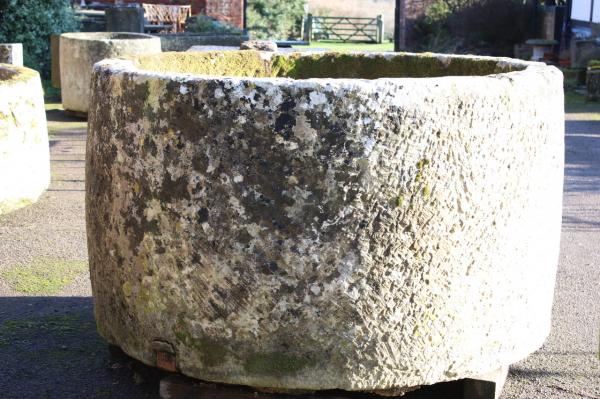 RESERVED Magnificent and Substantial XX Large Round Stone Trough (Stk No.3932)