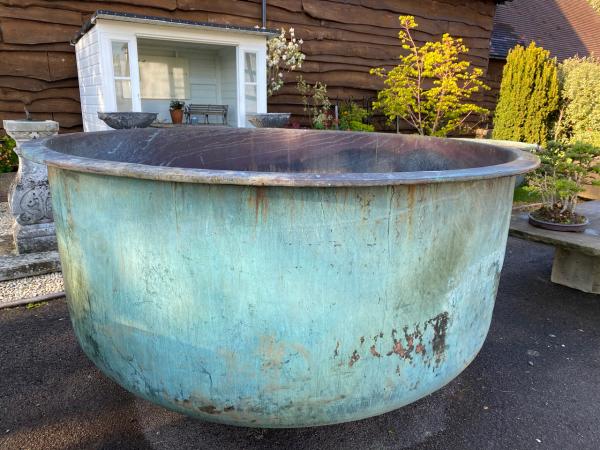 S O L D   XX Large Copper Cheese Vat (Stk No.3951)