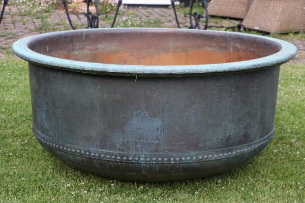 Large Riveted Copper Cheese Vat (Stk No.3964)