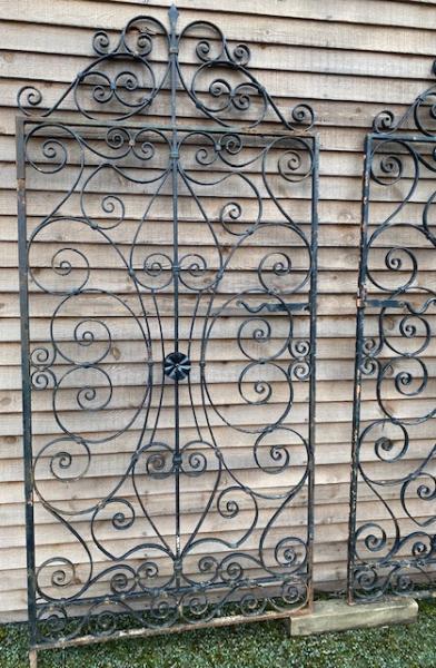 Tall Decorative Wrought Iron Garden Gate (Stk No.3977)