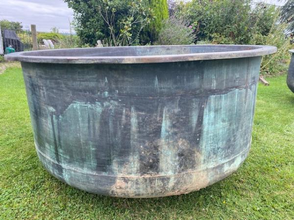 XXL Tall Sided Copper Cheese Vat (Stk No.3981)