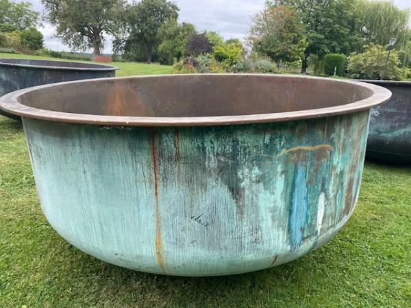 XXL Very Green Copper Cheese Vat (Stk No.3983)