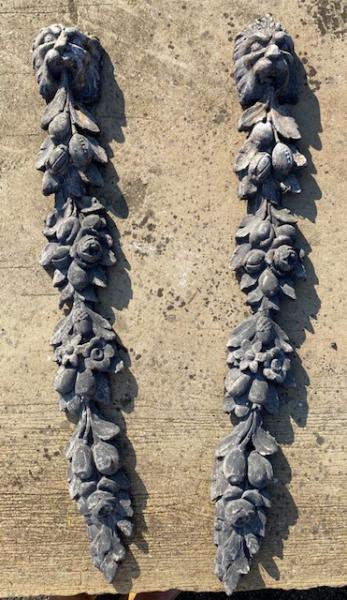 Circa 1800 English Lead Garlands (Stk No.3996)