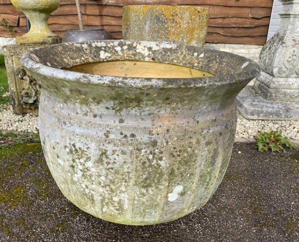 French 19thC Stoneware Washpot / Bujadier - (Stk No. 3997)
