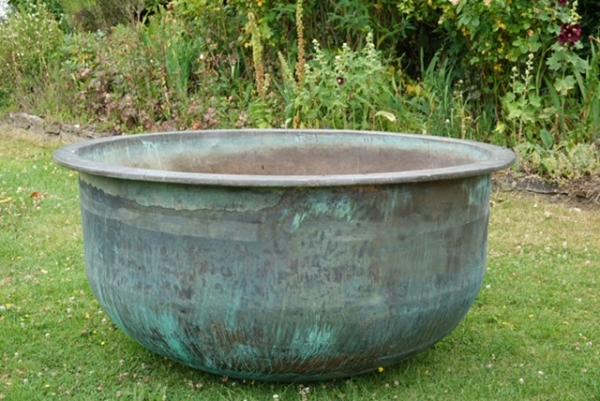 Large Copper Cheese Vat  - (Stk No.4041)