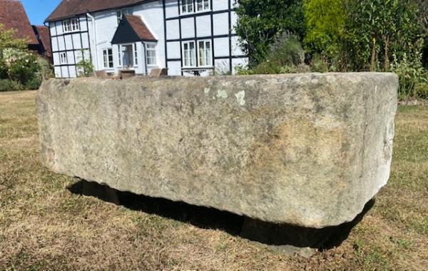 RESERVED X Large Staffordshire/Derbyshire Sandstone Trough on Bases (Stk No.4045)