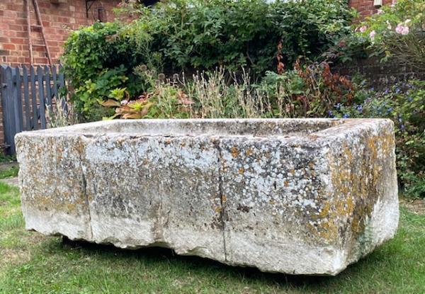 2022 French Trough Collection 4 XL Fine Cut Limestone Trough (Stk No.4054)