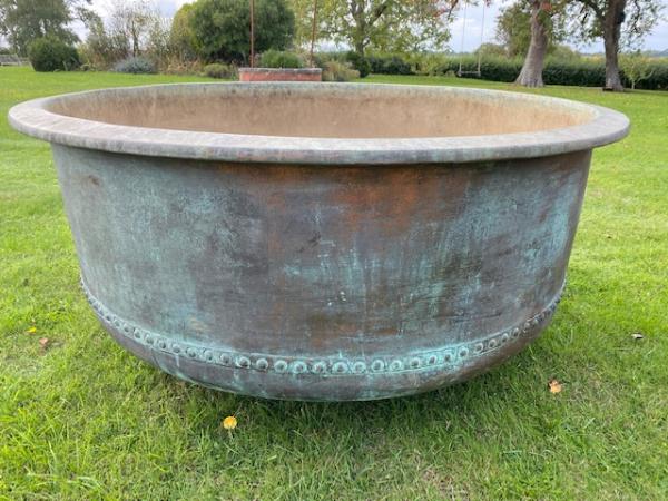 X Large Copper Cheese Vat Riveted 2 (Stk No.4062)