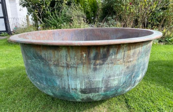 XL Smooth Sided Copper Cheese Vat (Stk No. 4063)
