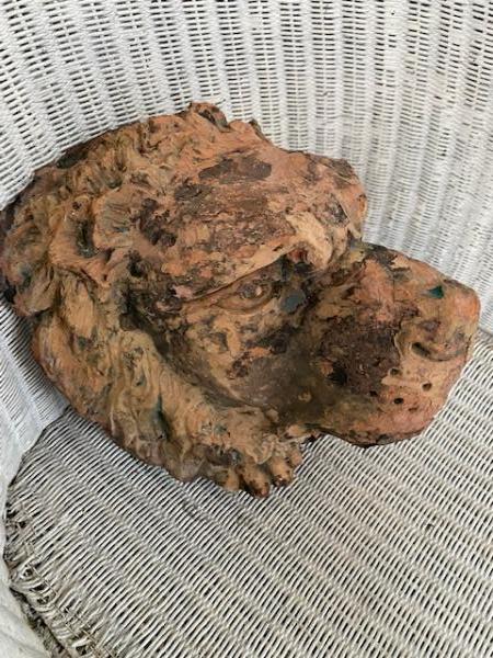 Early Spanish Terracotta Lion Head Water Spout 2 (Stk no.4076)