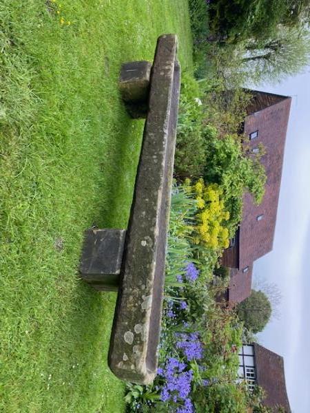 XX Raised, Long,  Narrow Stone Trough on Stone Bases (Stk No.4106)
