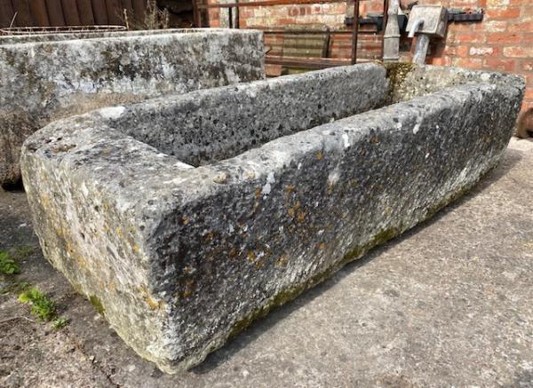 Large Rectangular Limestone Trough (Stk No.4117)