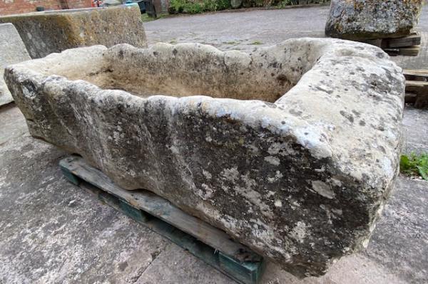 Large Limestone 'Ripple' Trough (Stk No.4121)