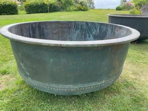 X Large Riveted Copper Cheese Vat (Stk No.4124)